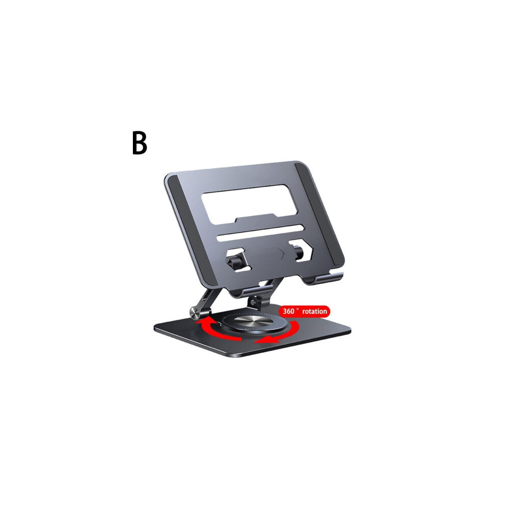 ( ) Adjustable Aluminum Alloy Laptop Stand 360 Rotating Bracket Grey 6908670306016