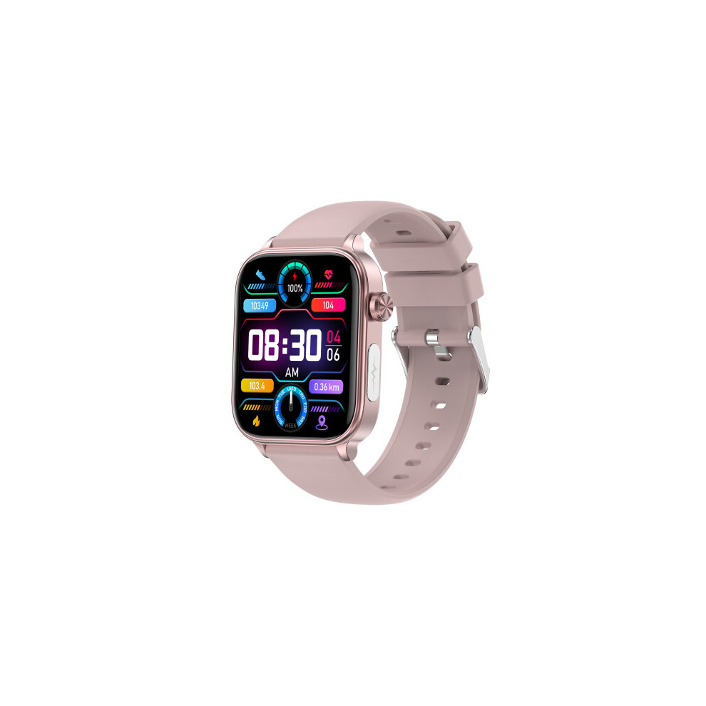 (Pink) Smart Watch Blood Glucose Ecg Uric Acid Blood Pressure Lipid Health Monitor Pink 8156821238732
