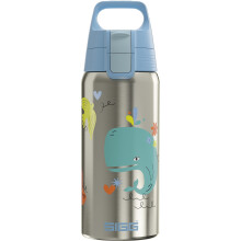 SIGG - Insulated Kids Water Bottle - Shield One Therm Whale Friend - Suitable For Carbonated Beverages - Leakproof - Dishwasher Safe - BPA Free - 90%