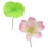 2pcs Floating Flowers for Pool Realistic Water Lily 3