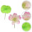 2pcs Floating Flowers for Pool Realistic Water Lily 5