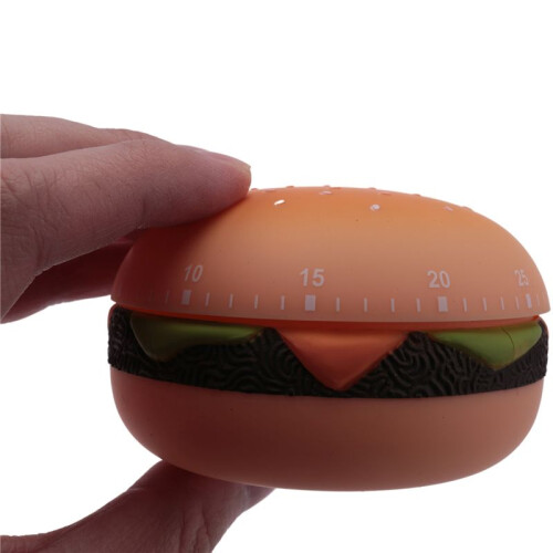 PåMinnelse VäCkarklocka Tecknad SöT Burger Form Digital Timer KöK Matlagning Countdown Multifunktionell,B 1