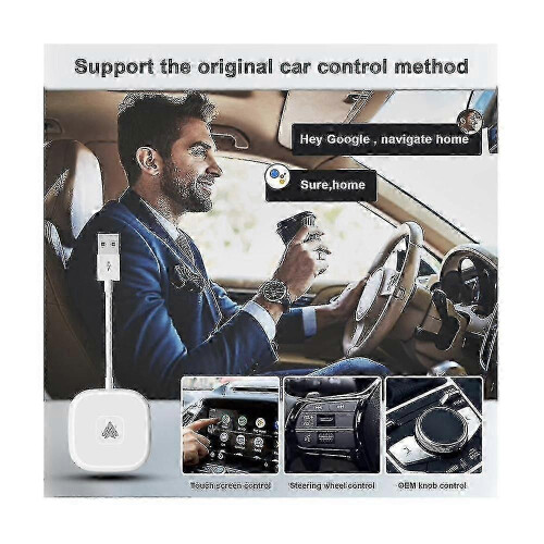 Wireless Android Auto Adapter, Wireless Android Auto Dongle, Android Auto Wireless Adapter, Plug & 1