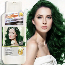 (Green) Two-Tube Hair Dye, Ammonia Free Up To 92% Naturally Derived Ingredients