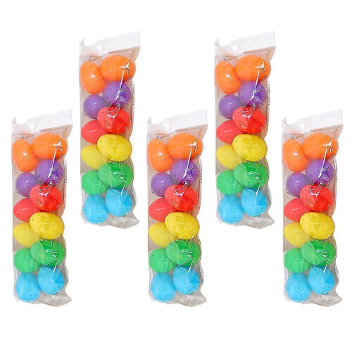 96pcs Plastic Easter Eggs Open Plastic Eggshells Diy Graffiti Eggs Easter Decor 2