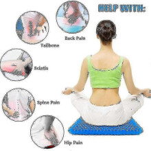(BLUE) Ergonomic Gel Seat Cushion For Long Sitting, Wheelchair Cushion For Relieving Back Pain Relieve Pressure On Buttocks