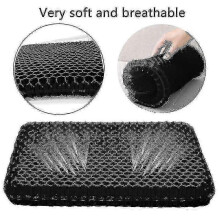 (LIGHT BLUE) Ergonomic Gel Seat Cushion For Long Sitting, Wheelchair Cushion For Relieving Back Pain Relieve Pressure On Buttocks