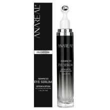 ANAREAL Traitement des Cernes pour Hommes et Femmes : Crème Contour des Yeux au Caféine - Roller 360 pour Yeux Gonflés