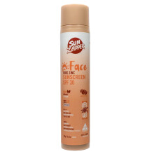 Sun Zapper Face Pure Zinc Sunscreen SPF 30 Tinted - Organic Mineral Sunscreen, 25% Non-Nano Zinc Oxide, Lightweight Invisible Finish, Reef Safe, Vegan
