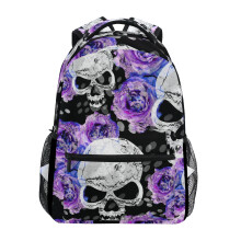 ZZKKO Dag van de Doden Suikerkop Bloemen Jongens Meisjes Rugzakken School Reis Hiking Camping