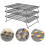 Baking Cookie Sheets 3layers Stackable Cake Cooling Rack Metal Biscuits Bread Cookie Cooling Rack Net Mat Bakingtools 3