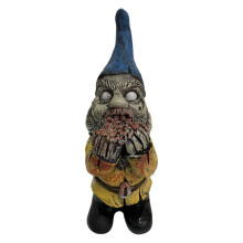 SkräCkgnome Hartsdekorationer TräDgåRdstomtarstaty Tricky Dwarf Zombie Figurine Dekoration för Uteplatsdekoration i TräDgåRden