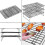 Baking Cookie Sheets 3layers Stackable Cake Cooling Rack Metal Biscuits Bread Cookie Cooling Rack Net Mat Bakingtools 4