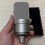 (1 piece black) Professional recording studio microphone, large diaphragm cardioid condenser microphone with extreme 5