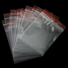 100 Stueck Beutel Brieftasche Transparente Kunststoff Schliessung Beutel Tasche Druck 5X7cm