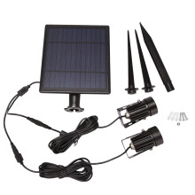 Solar Spotlights Solar Powered 6W Adjustable Solar Pathway Lights Outdoor Waterproof Courtyard Lamp White