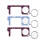 Aston Villa 3 Pack No Touch Keyrings 1