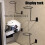 Paint  the Wall  Rack Wig Display Rack Bicycle Motorcycle Helmet Display Rack Black 3