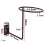 Paint  the Wall  Rack Wig Display Rack Bicycle Motorcycle Helmet Display Rack Black 7