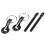 Universal Hood Pin Lock Kit Black 5