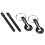 Universal Hood Pin Lock Kit Black 6