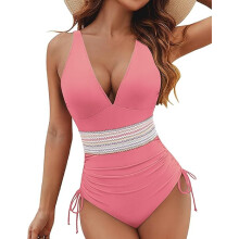 Costume da Bagno Intero da Donna a Vita Alta Snellente XXL — costume modellante, costume piscina, costume push up