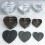 3Pcs Heart Shaped Gift Box Marbled Flower Container Packaging Wedding Decor -White 4