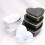 3Pcs Heart Shaped Gift Box Marbled Flower Container Packaging Wedding Decor -White 8