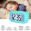 Temperature Alarm Clock LED Display Digital Backlight Calendar Desktop Snooze Electronic  Alarm Clock-C 8