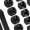 Black 17mm Wheel Nut Covers 20 Pack 15