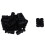 Black Plastic Toggle Spring Stop Single Hole Rope Cord Locks 20 Pcs 4