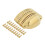 Cup Drawer Pull Kitchen Cabinet Handle Gold Tone, 66mm Hole Centers, 10 Pack 2