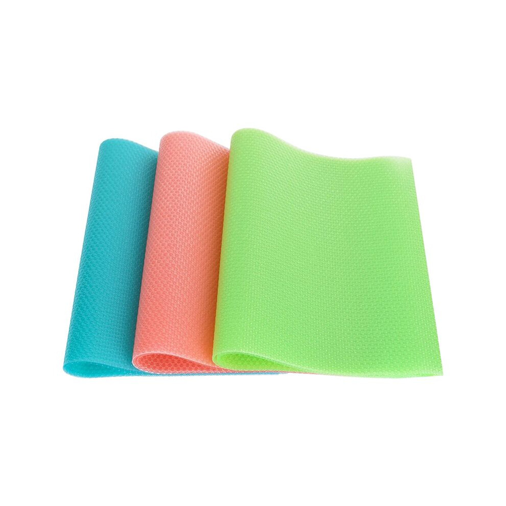 Semoic 18 Pcs Refrigerator Liners Mats, Fridge Shelf Liners Washable, Refrigerator Liners Pads For Glass Shelves Waterproof
