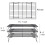 Grade 3Tier Cooling Rack Stackable Cooling Racks for Cookies Thick-Wire Kitchen Baking Rack Legs 4