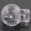 Cord Locks Ends Spring Stop Toggles 6.5mm Dia Hole 20pcs Clear White 3