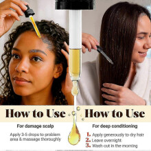 100% Organic Batana Oil for Hair Growth - Strengthens Hair, Reduces Breakage, Enhances Shine - Raw and Pure, Non-Greasy - All Hair Types - 60ml