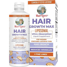 Women's Hair Growth MAX Liposomal | with Lustriva + Biotin 10000mcg + Pumpkin Seed Oil | Thicker Hair | Hair Care | Wrinkles, Fine Lines, Skin Care