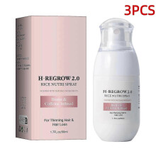 H-regrow 2.0 - Hair Regrowth for Women, H-regrow 2.0 2025 New Formula, Hair Regrowth Rice Nutri Spray, Longer And Fuller Hair,with Biotin And Caffeine