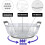 Rotating Kitchen Cabinet Storage Rack with Handles for Rotating Spice Racks, Refrigerator Storage, Table Tray Containers 3