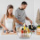 Rotating Kitchen Cabinet Storage Rack with Handles for Rotating Spice Racks, Refrigerator Storage, Table Tray Containers 6
