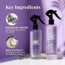 (1pc) 1-3x Nature x Science Rosemary Water Spray for Hair Growth & Hair Thickness with Rice Water | Soft & Smooth Hair| Controls Hairfall| Non-Greas