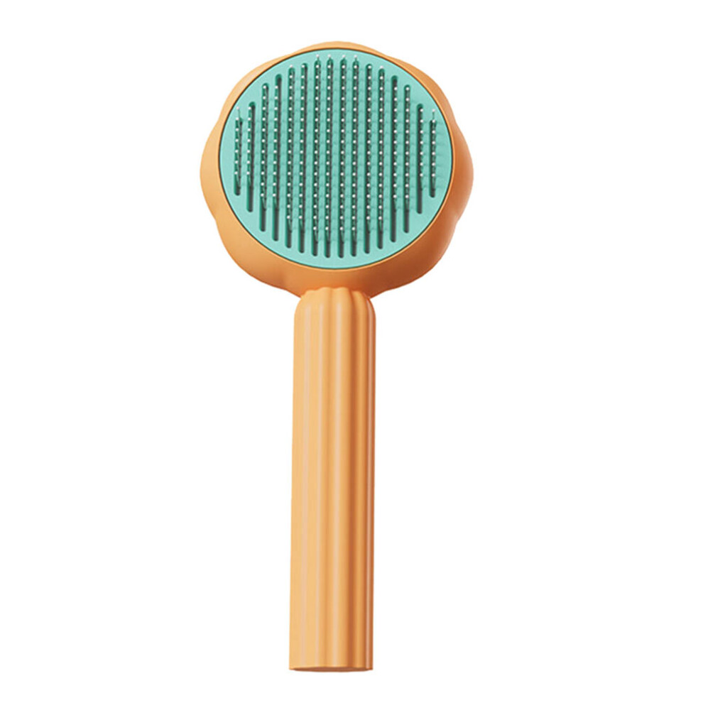 Semoic Pet Brush Self Cleaning Slicker Brush For Shedding Dog Cat Grooming Comb Removes Loose Underlayers And Tangled Hair B