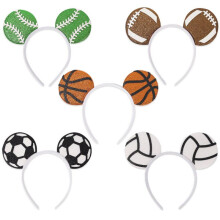 (Volleyball style, One size fits all) World Cup Fan Headband, Football Theme Party Headwear, Adjustable Cheering Accessory, Unisex Sports Fan Decor