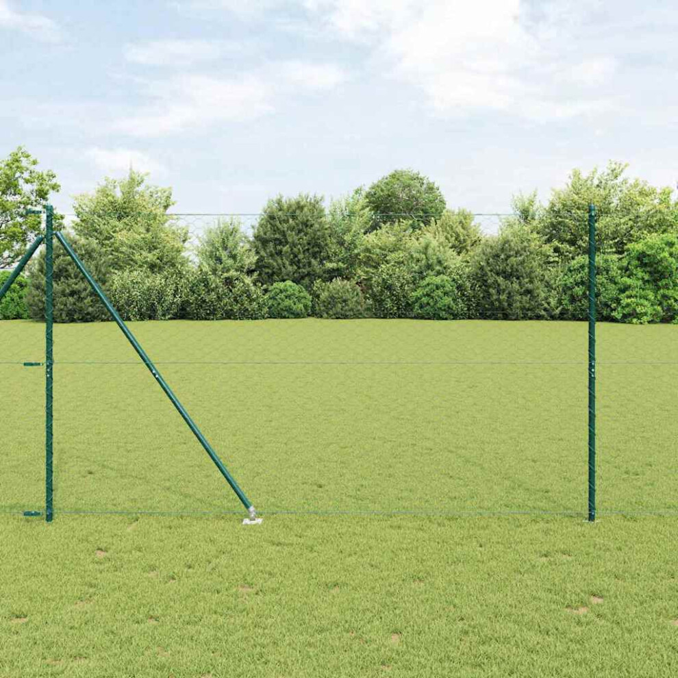 Vidaxl Welded Wire Fence With Spikes 100 X 1.5 M (W X H)