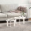 VidaXL vidaXL Coffee Table 2 pcs White Solid Pine wood 2