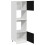 VidaXL vidaXL Hängeschrank Schwarz Eichen-Optik 60 x 57 x 207 cm 3