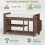 Homcom (Brown) HOMCOM Shoe Bench Cushioned Seat 100 cm 5