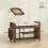 Homcom (Brown) HOMCOM Shoe Bench Cushioned Seat 100 cm 3