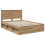 VidaXL vidaXL Bed Frame Artisian Oak 140 x 190 cm Solid Pine Wood 5