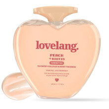 Lovelang Peach + Biotin Schampo | Håravfallskontroll & Volymboost | Stärker Rötter | Fruktig Persikodoft | 230Ml